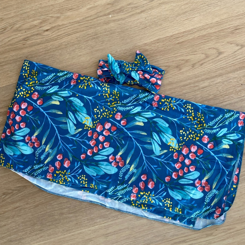 Baby Girl Swaddle and Bow